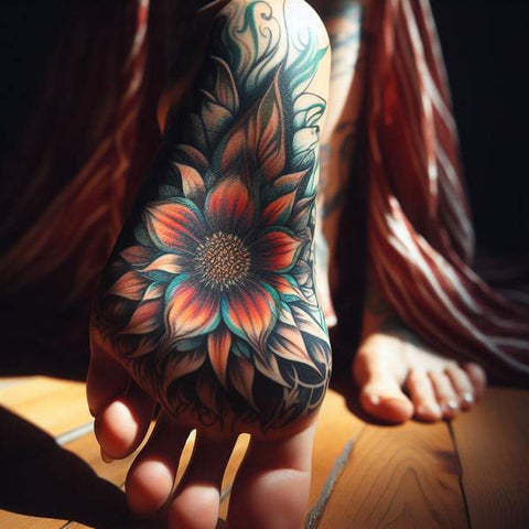 13 Foot Tattoo Ideas That Are So Cute, From Florals To Symbols