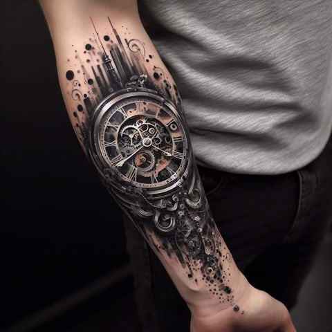 tattoo ienjas - Broken Clock. #clocktattoo #brokenclocktattoo  #belgiantattoo #belgiumtattoo #belgiumtattooartist #blackandgreyink  #blackandgreytattoo #shadingtattoo #maptattoo | Facebook