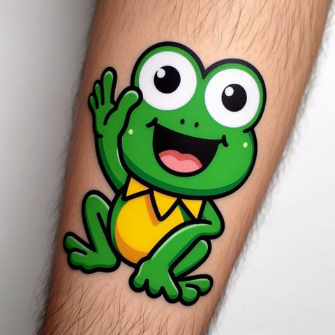Cartoon Frog Tattoo 1