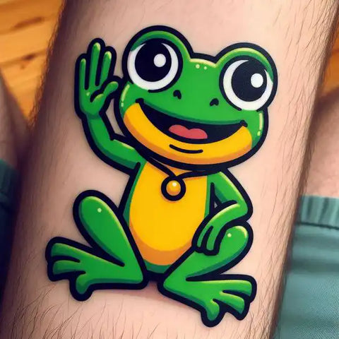 Cartoon Frog Tattoo 2