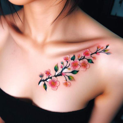 Cherry Blossom Collarbone 1