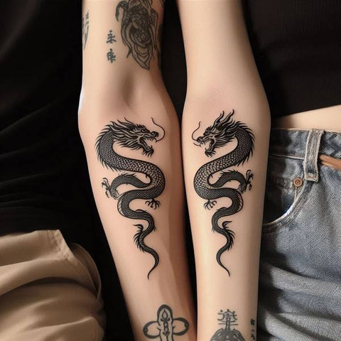 Couple Dragon Tattoo