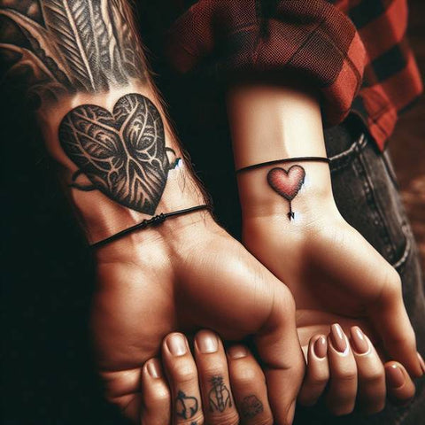 Couple Heart Tattoo