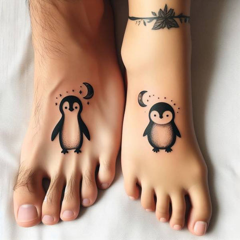 Couple Penguin Tattoo