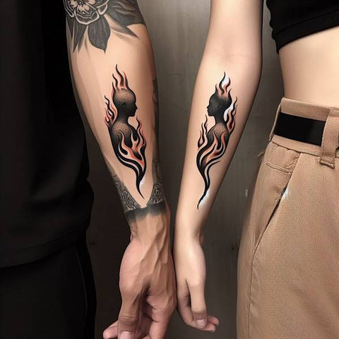 Couple Twin Flame Tattoo