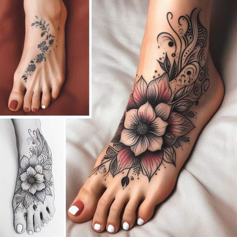 Cover Up Foot Tattoo