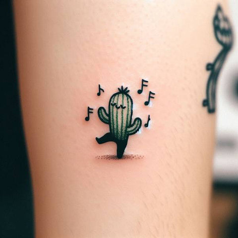 Cute Cactus Tattoo 1