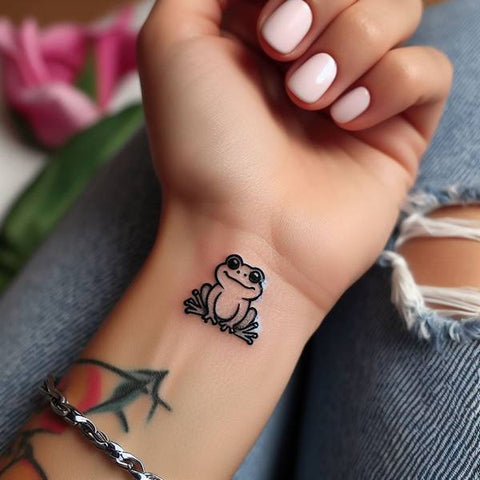 Cute Frog Tattoo 2