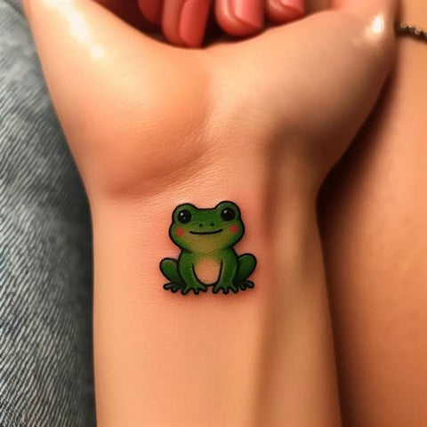 Cute Frog Tattoo 3
