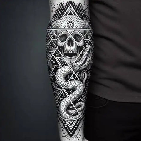 Death Eater Geometric Tattoo 1