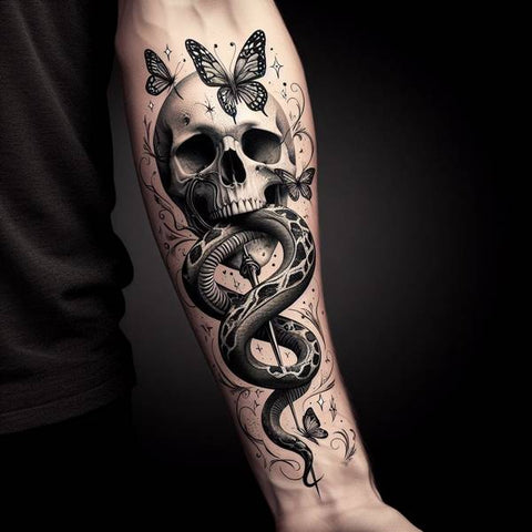 Death Eater and Butterfly Tattoo 2