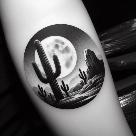 Desert Cactus Tattoo 2