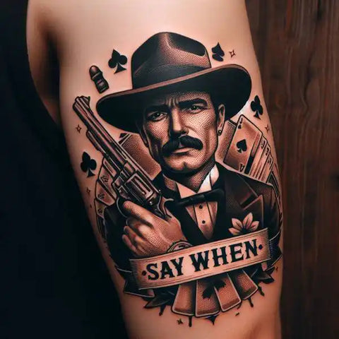 Doc Holliday Traditional Tattoo 2