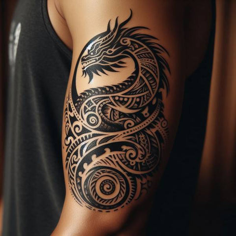 Dragon Polynesian Tattoo 1