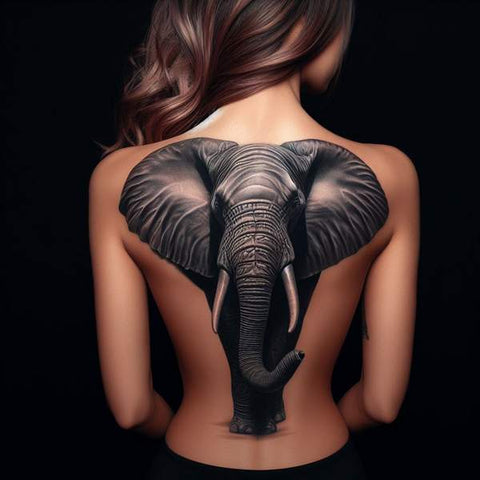 Elephant Back Tattoo