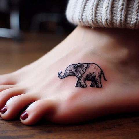 Elephant Foot Tattoo