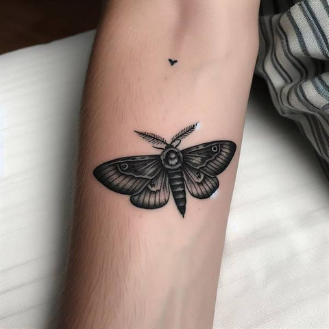 Emperor Moth Tattoo 2