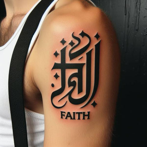 Faith Arabic Tattoo 1