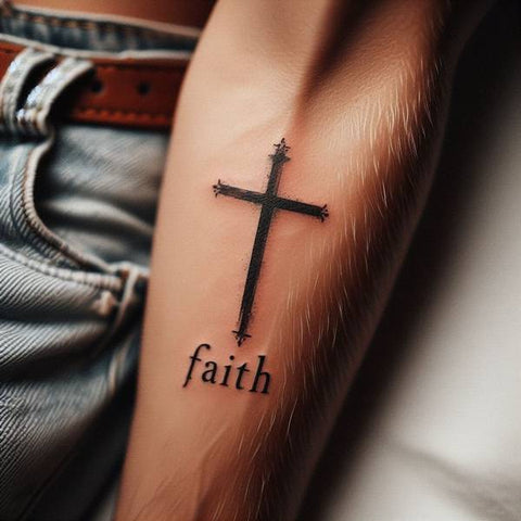 Faith Cross Tattoo 2