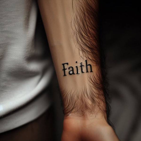 Faith Forearm Tattoo 1