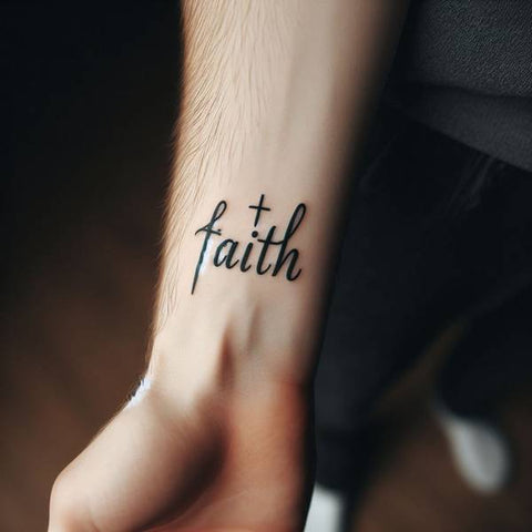 Faith Forearm Tattoo 2