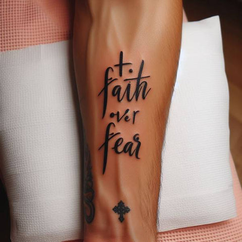 Faith Over Fear Tattoo 1