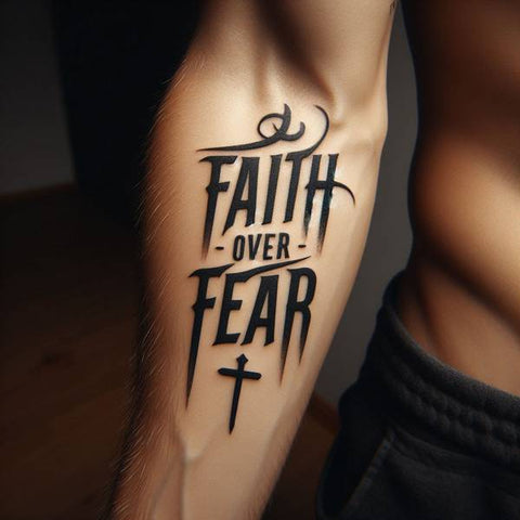 Faith Over Fear Tattoo 2