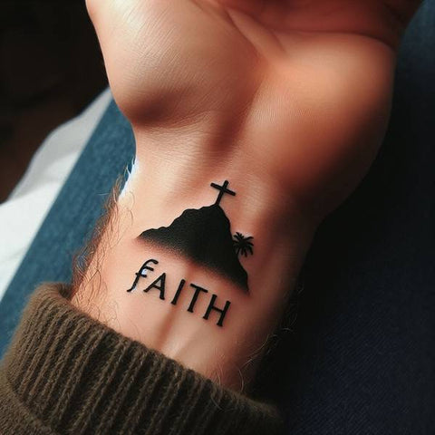 Faith tattoo on Wrist 1