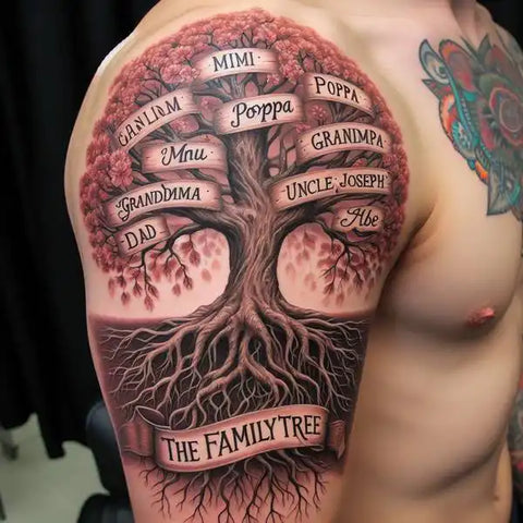 Family Tree Arm Tattoo 2