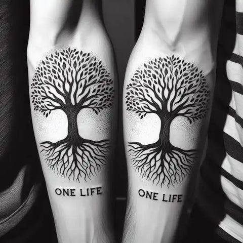 Family Tree Matching Tattoo
