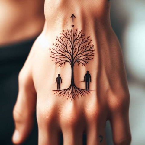 Family Tree Tattoo on Hand