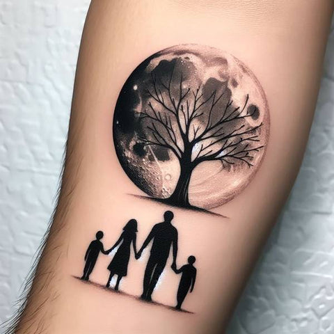 Family Tree and Moon Tattoo 1