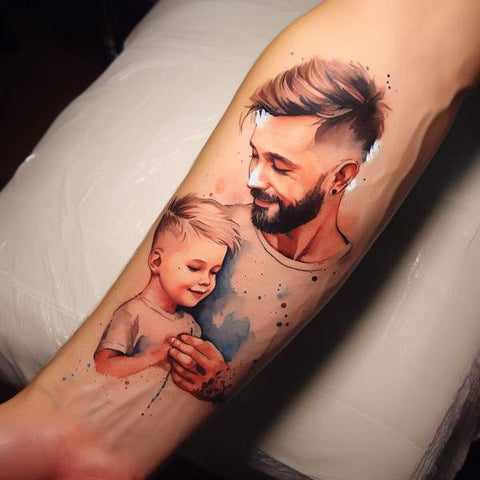 Father & Son tattoo by Tushar Marane. :: Behance