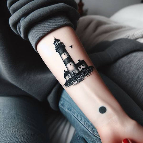 Feminine Lighthouse Tattoo 2