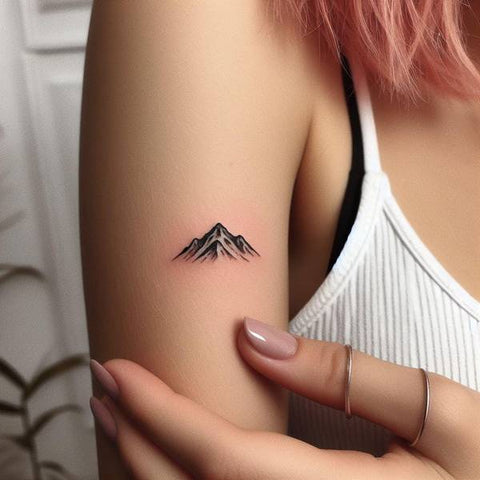 Feminine Mountain Tattoo