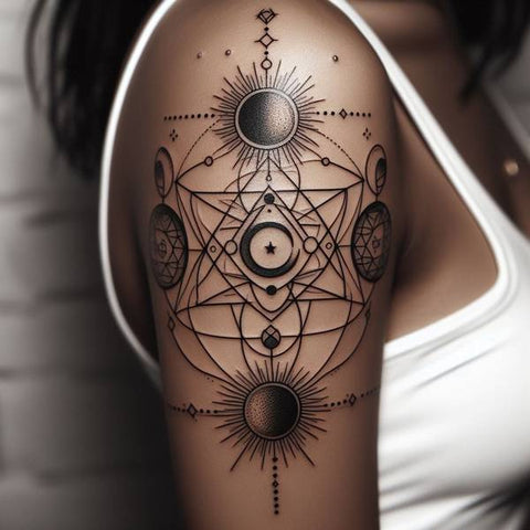 Feminine Sacred Geometry Tattoo 2