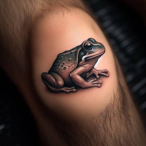 Frog Knee Tattoo