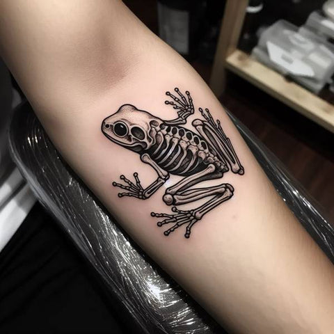 Frog Skeleton Tattoo 1