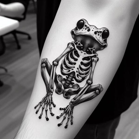 Frog Skeleton Tattoo 2