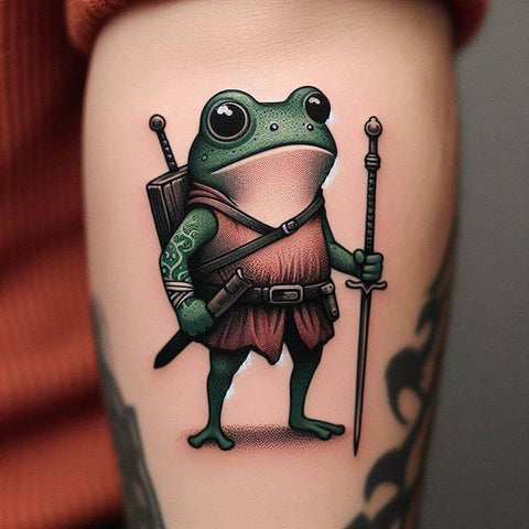 Frog Warrior Tattoo