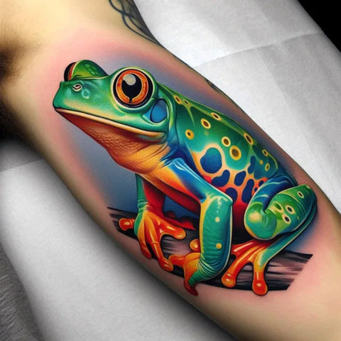 Frog tattoo design