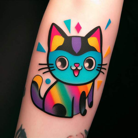 Funny Cat Tattoo