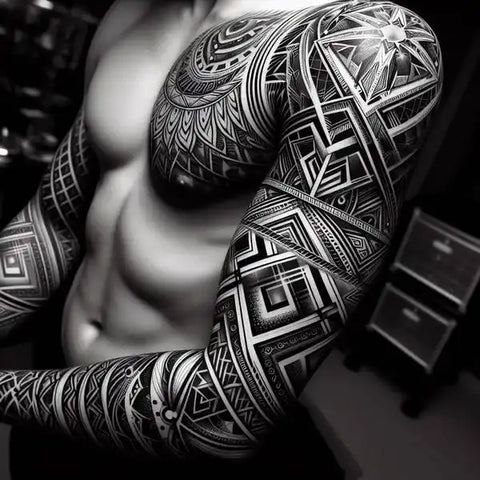 Geometric Blackwork Tattoo 1