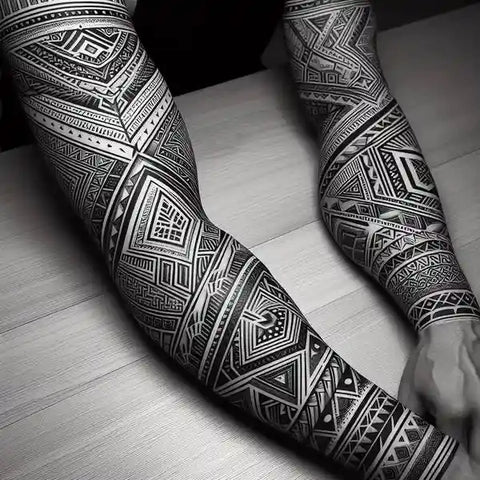 Geometric Blackwork Tattoo 2