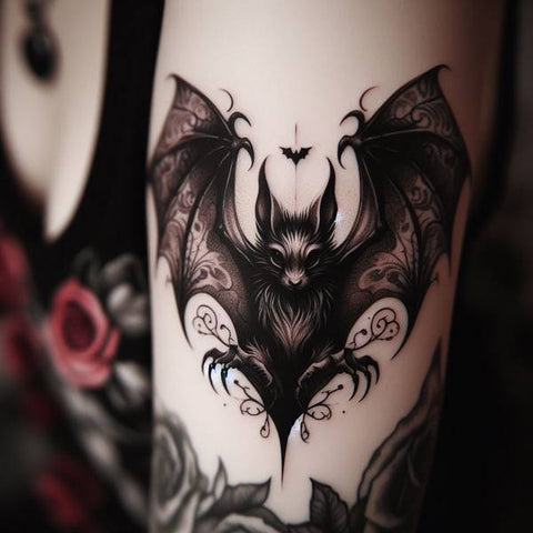 Gothic Bat Tattoo 2
