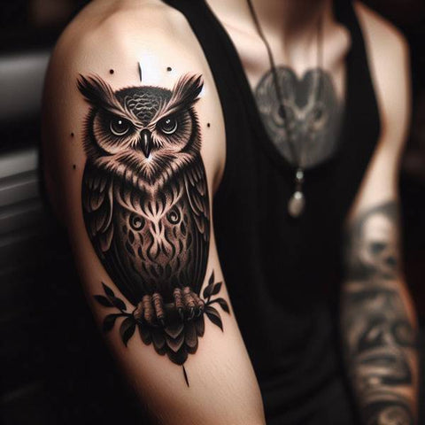 Gothic Owl Tattoo 1