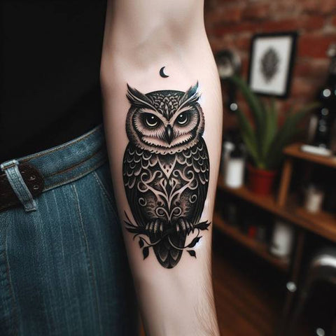 Gothic Owl Tattoo 2