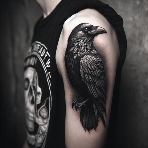 Gothic Raven Tattoo 2