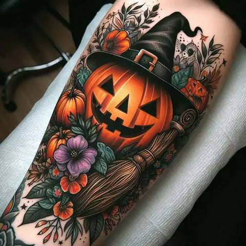 Halloween Witch Tattoo 2