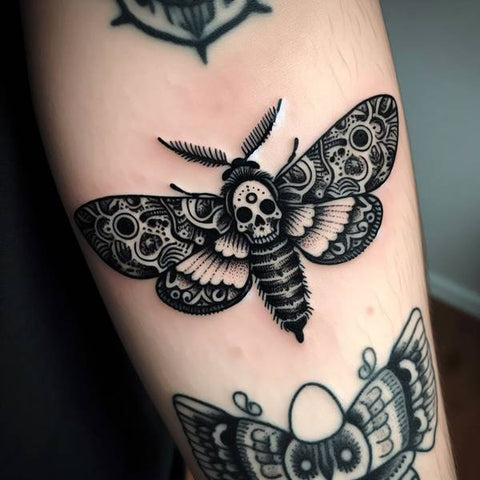 Hawk Moth Tattoo 1